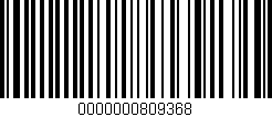Código de barras (EAN, GTIN, SKU, ISBN): '0000000809368'