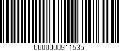 Código de barras (EAN, GTIN, SKU, ISBN): '0000000911535'