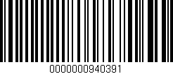 Código de barras (EAN, GTIN, SKU, ISBN): '0000000940391'