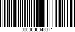 Código de barras (EAN, GTIN, SKU, ISBN): '0000000948971'