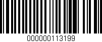 Código de barras (EAN, GTIN, SKU, ISBN): '000000113199'