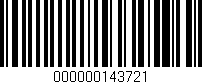 Código de barras (EAN, GTIN, SKU, ISBN): '000000143721'