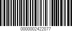Código de barras (EAN, GTIN, SKU, ISBN): '0000002422077'