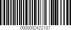 Código de barras (EAN, GTIN, SKU, ISBN): '0000002422107'