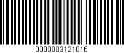Código de barras (EAN, GTIN, SKU, ISBN): '0000003121016'