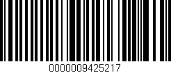 Código de barras (EAN, GTIN, SKU, ISBN): '0000009425217'