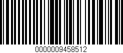 Código de barras (EAN, GTIN, SKU, ISBN): '0000009458512'