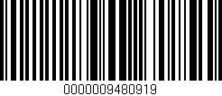 Código de barras (EAN, GTIN, SKU, ISBN): '0000009480919'