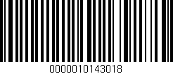 Código de barras (EAN, GTIN, SKU, ISBN): '0000010143018'