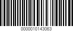Código de barras (EAN, GTIN, SKU, ISBN): '0000010143063'