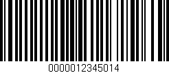 Código de barras (EAN, GTIN, SKU, ISBN): '0000012345014'