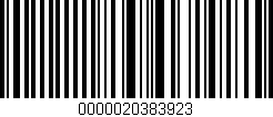 Código de barras (EAN, GTIN, SKU, ISBN): '0000020383923'