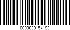 Código de barras (EAN, GTIN, SKU, ISBN): '0000030154193'