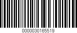 Código de barras (EAN, GTIN, SKU, ISBN): '0000030165519'