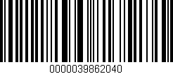Código de barras (EAN, GTIN, SKU, ISBN): '0000039862040'