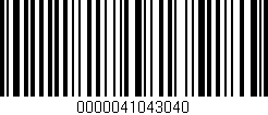 Código de barras (EAN, GTIN, SKU, ISBN): '0000041043040'