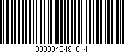 Código de barras (EAN, GTIN, SKU, ISBN): '0000043491014'