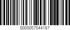 Código de barras (EAN, GTIN, SKU, ISBN): '0000057044187'