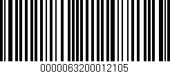 Código de barras (EAN, GTIN, SKU, ISBN): '0000063200012105'