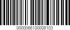 Código de barras (EAN, GTIN, SKU, ISBN): '0000066100008103'