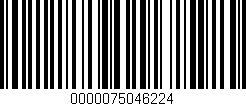Código de barras (EAN, GTIN, SKU, ISBN): '0000075046224'