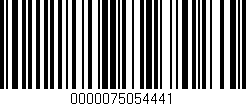 Código de barras (EAN, GTIN, SKU, ISBN): '0000075054441'