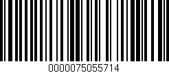 Código de barras (EAN, GTIN, SKU, ISBN): '0000075055714'