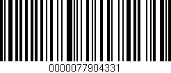 Código de barras (EAN, GTIN, SKU, ISBN): '0000077904331'