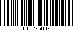 Código de barras (EAN, GTIN, SKU, ISBN): '0000077941879'