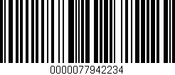 Código de barras (EAN, GTIN, SKU, ISBN): '0000077942234'