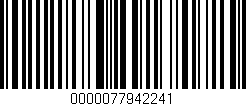 Código de barras (EAN, GTIN, SKU, ISBN): '0000077942241'