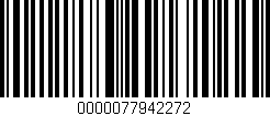 Código de barras (EAN, GTIN, SKU, ISBN): '0000077942272'