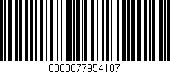 Código de barras (EAN, GTIN, SKU, ISBN): '0000077954107'
