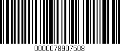 Código de barras (EAN, GTIN, SKU, ISBN): '0000078907508'