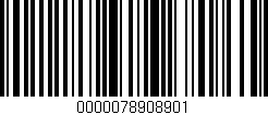 Código de barras (EAN, GTIN, SKU, ISBN): '0000078908901'