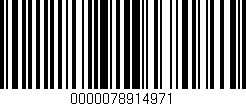 Código de barras (EAN, GTIN, SKU, ISBN): '0000078914971'