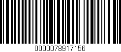 Código de barras (EAN, GTIN, SKU, ISBN): '0000078917156'