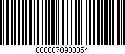 Código de barras (EAN, GTIN, SKU, ISBN): '0000078933354'