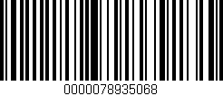 Código de barras (EAN, GTIN, SKU, ISBN): '0000078935068'