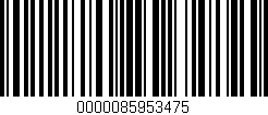 Código de barras (EAN, GTIN, SKU, ISBN): '0000085953475'