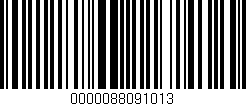 Código de barras (EAN, GTIN, SKU, ISBN): '0000088091013'