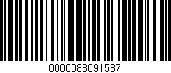 Código de barras (EAN, GTIN, SKU, ISBN): '0000088091587'