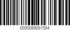 Código de barras (EAN, GTIN, SKU, ISBN): '0000088091594'