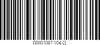 Código de barras (EAN, GTIN, SKU, ISBN): '00001097-104-G'