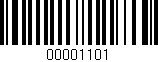 Código de barras (EAN, GTIN, SKU, ISBN): '00001101'