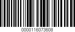 Código de barras (EAN, GTIN, SKU, ISBN): '0000116073608'