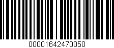 Código de barras (EAN, GTIN, SKU, ISBN): '00001642470050'