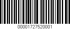 Código de barras (EAN, GTIN, SKU, ISBN): '00001727520001'