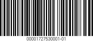 Código de barras (EAN, GTIN, SKU, ISBN): '00001727530001-01'