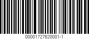 Código de barras (EAN, GTIN, SKU, ISBN): '00001727620001-1'